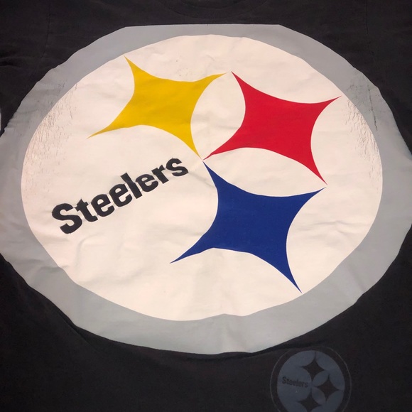Men's NFL Reebok Pittsburgh Steelers Massive Logo Graphic T-Shirt Size Medium - Picture 2 of 5